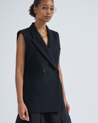 deon sleeveless blazer