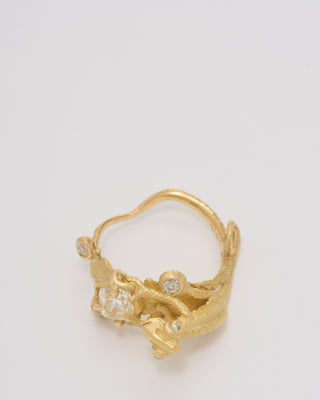 diamond ring with chameleon