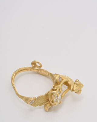 diamond ring with chameleon