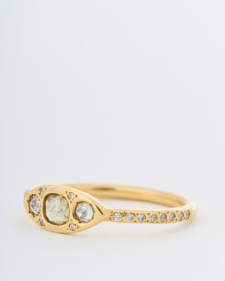 diana ring with diamonds - gold