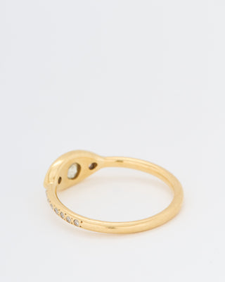 diana ring with diamonds - gold