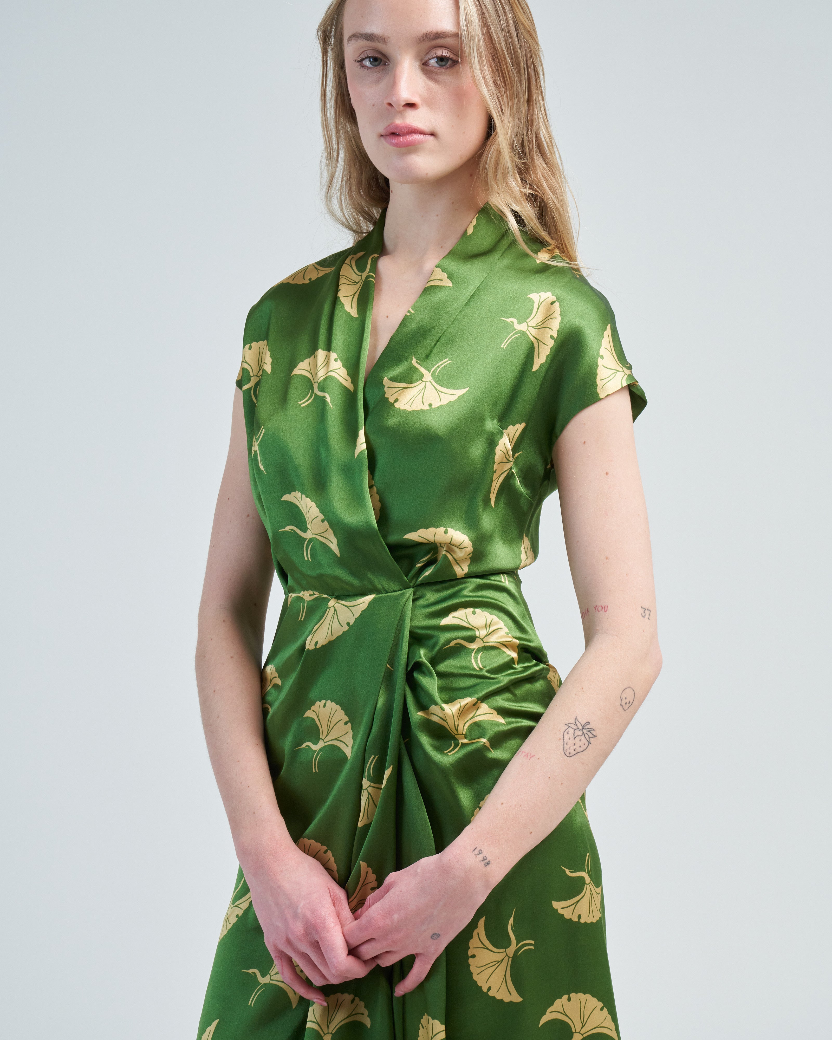 Dries Van Noten Dilian Dress Green Dries Van Noten Dilian Dress Green