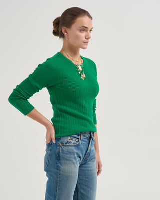 dolie crewneck long sleeve sweater