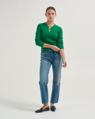 dolie crewneck long sleeve sweater