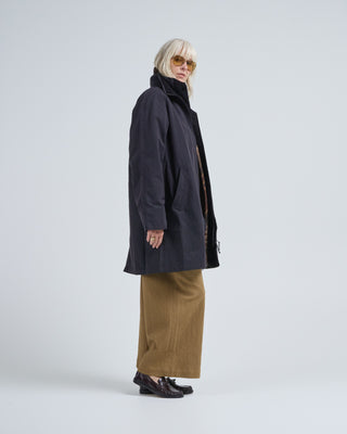 double collar overcoat
