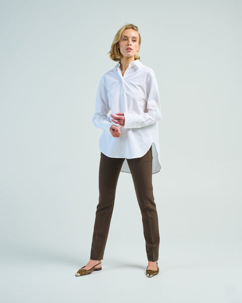 2WAY TUCK SH OMMO シャツ ホワイト double_cuff_tuxedo_shirt_white