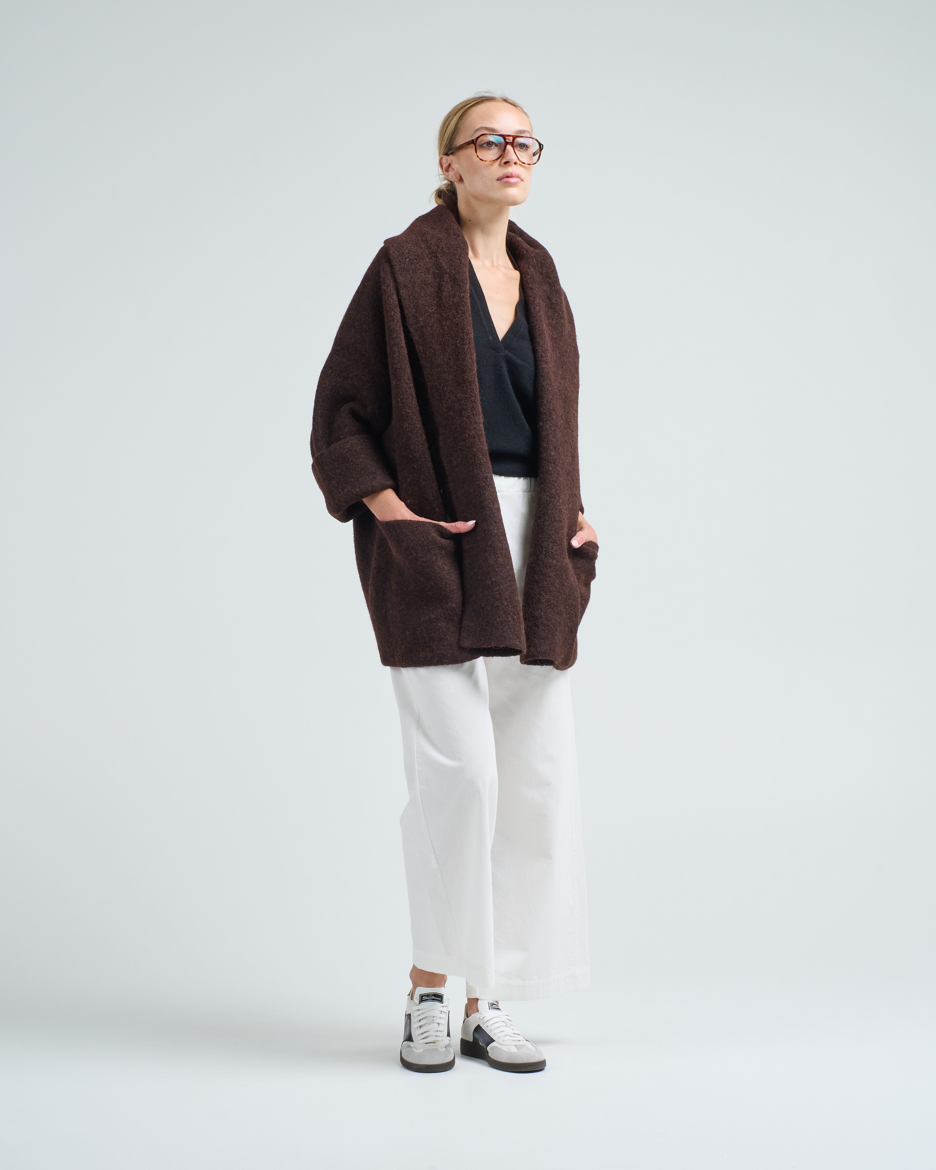 Lauren Manoogian Double Face Coat Merlot