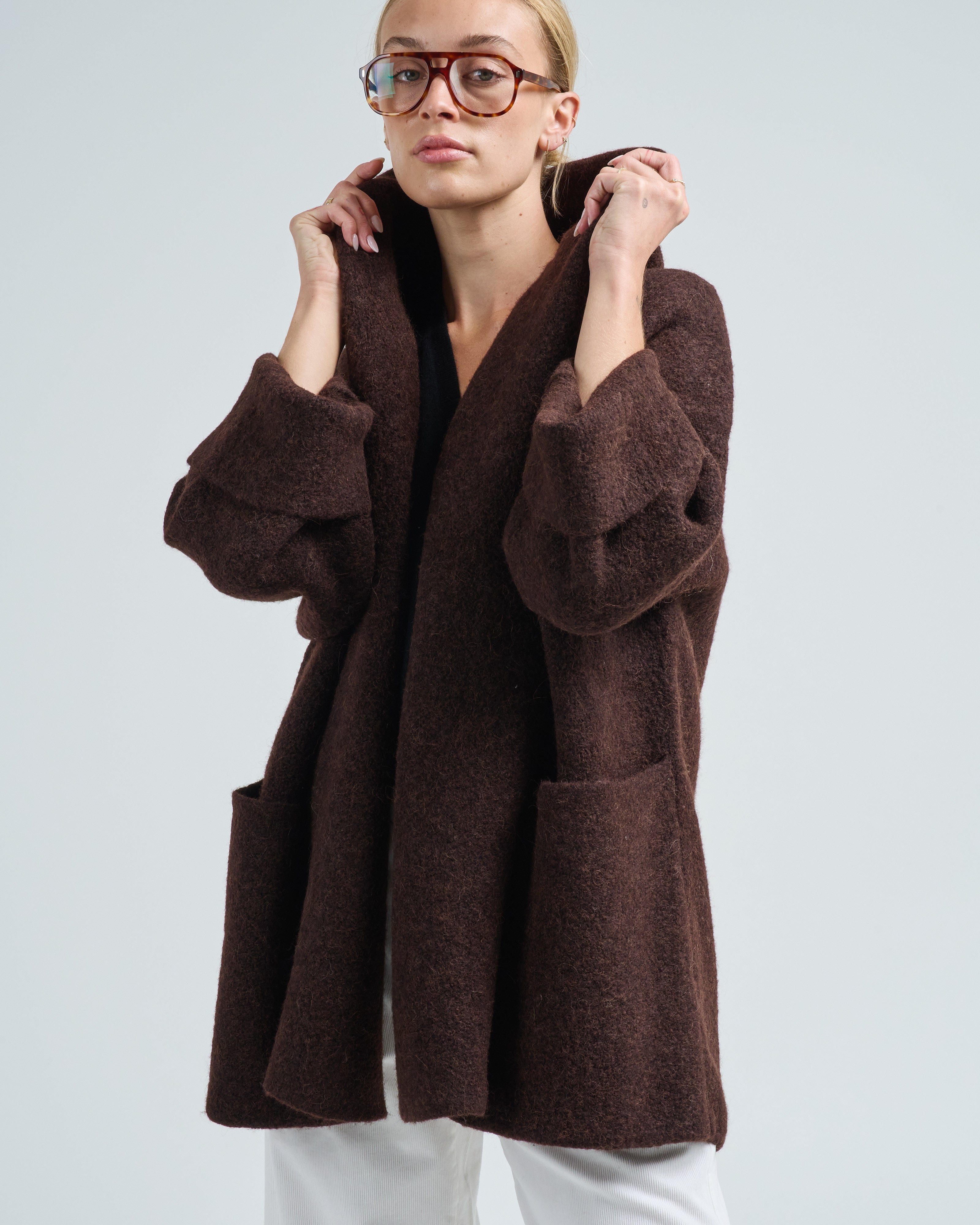 Lauren Manoogian Double Face Coat Merlot