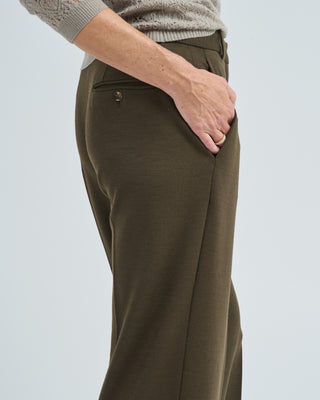 double face wool cashmere pant