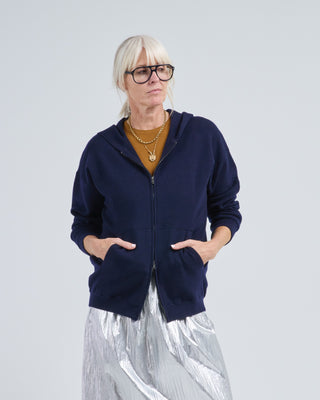 double faced cashmere hoodie