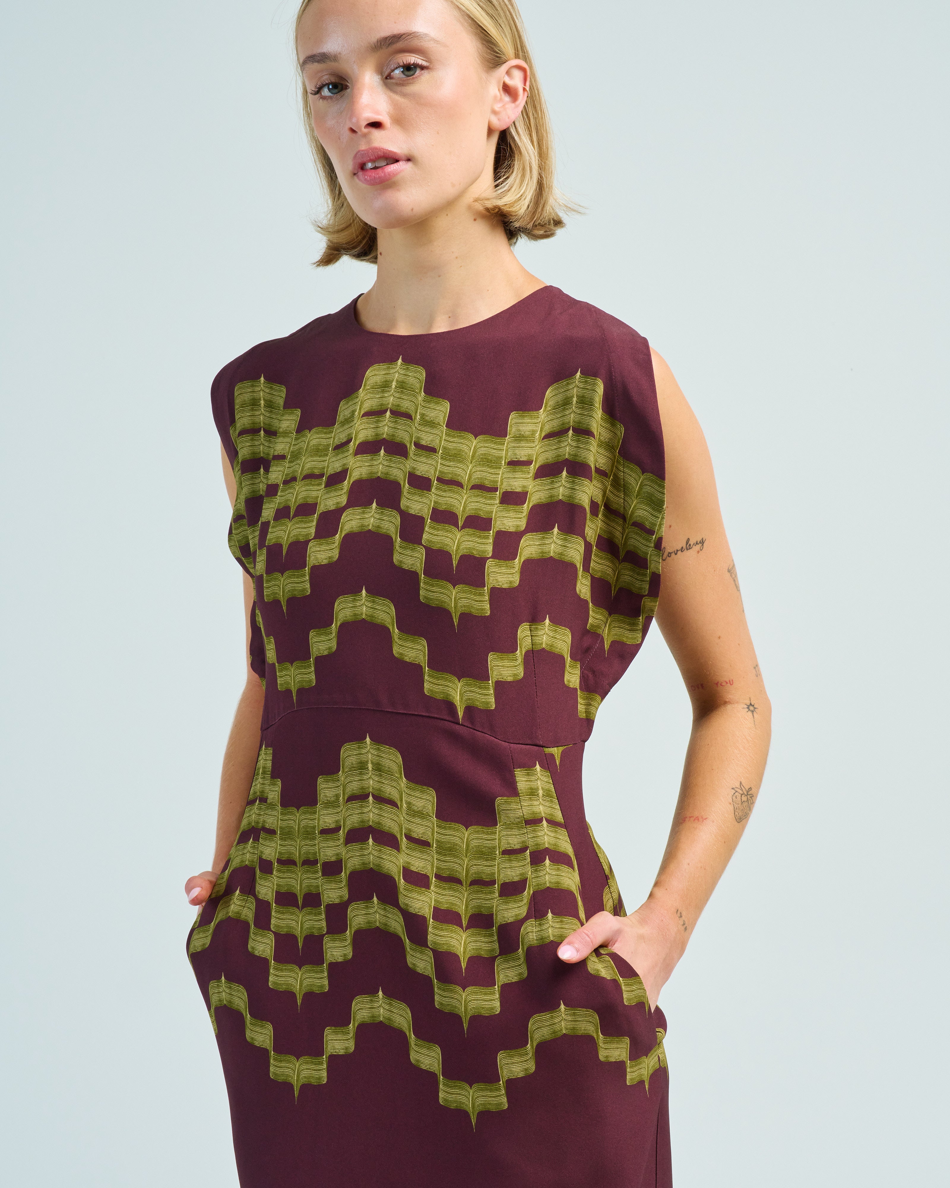 Odeeh Dress Gold Olive Odeeh Dress Gold Olive