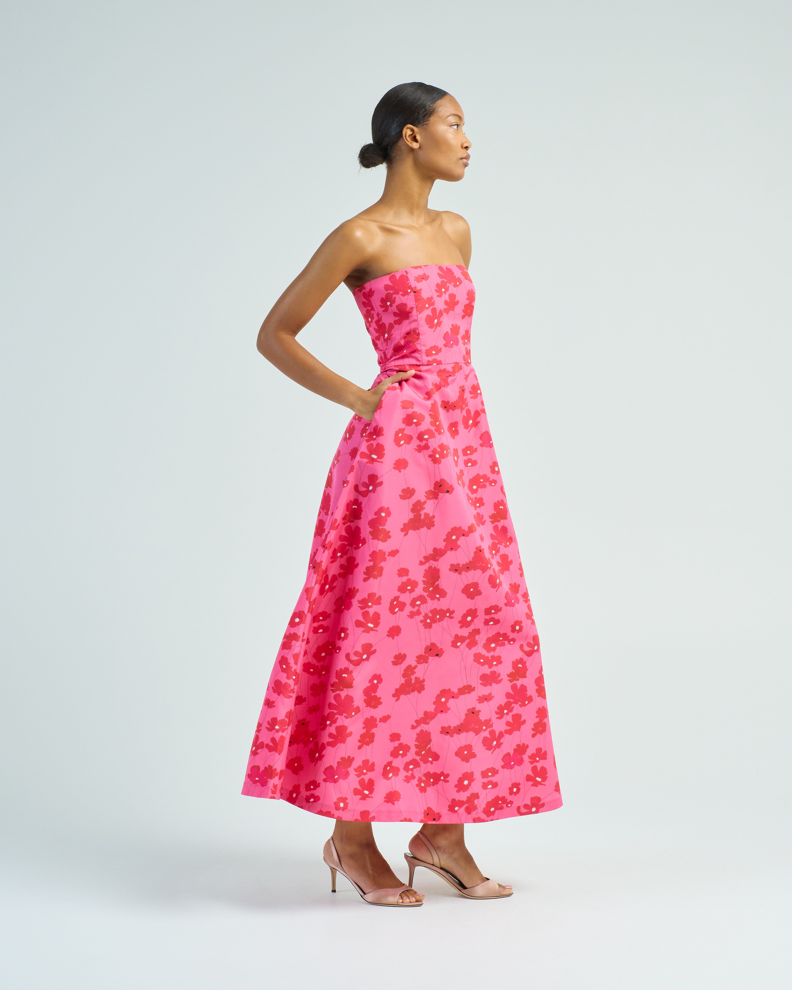 odette mini dress pink multi Odette Mini Dress Black / Pink Floral