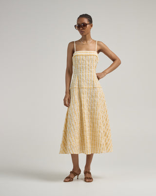 Rosie Assoulin Drop Me A Note Dress Yellow Rosie Assoulin Drop Me A Note Dress Yellow