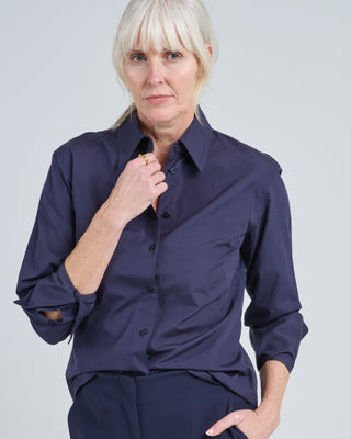 drop shoulder fitted shirt