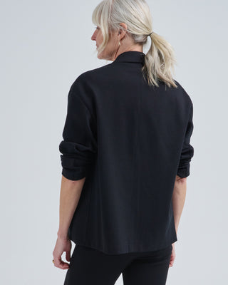 dropped shoulder blazer diagonal crafted with loro piana fabric