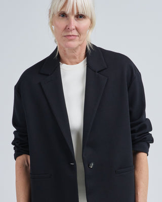 dropped shoulder blazer diagonal crafted with loro piana fabric