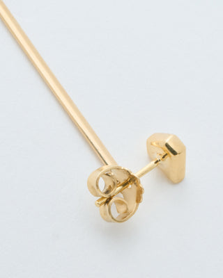 ear jacket with drop of gold