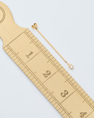 ear jacket with drop of gold