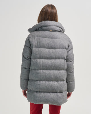 cashmere silk a shape hi lo coat with snaps