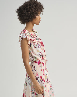 elenore sleeveless silk top