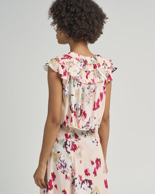 elenore sleeveless silk top