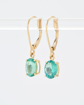 emerald drop earrings