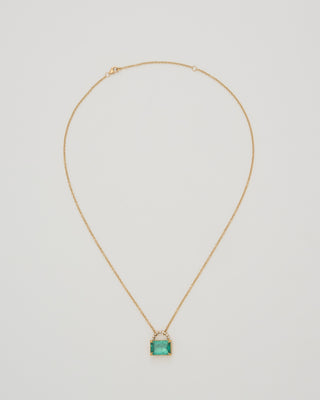 emerald purse necklace