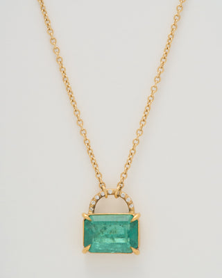 emerald purse necklace