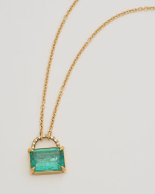 emerald purse necklace