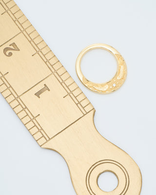 engraved hag stone ring slim