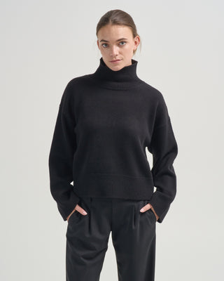 enid wool cashmere turtleneck sweater