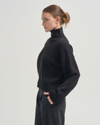 enid wool cashmere turtleneck sweater