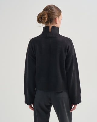 enid wool cashmere turtleneck sweater
