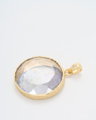 ethereal painted moon pendant