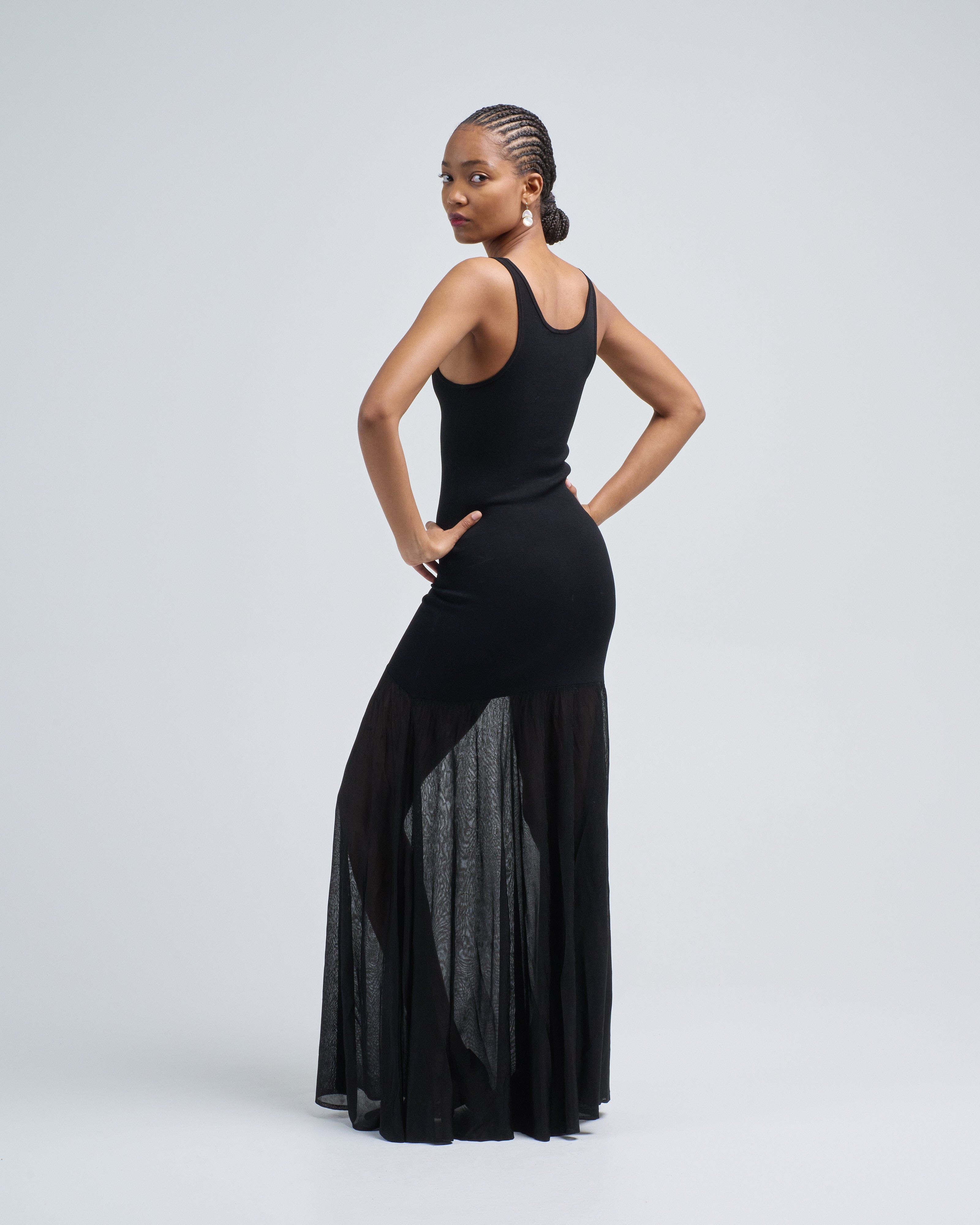 toteme evening dress TOTEME - Evening tank Dress Black