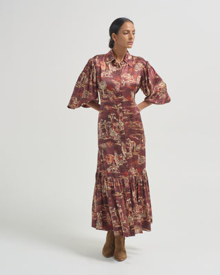 ezra silk shirtdress