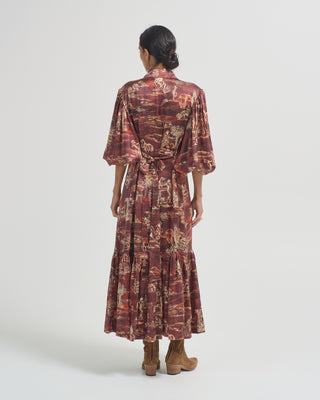 ezra silk shirtdress