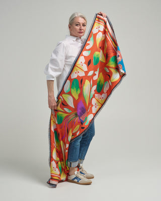 fancy large reversible scarf