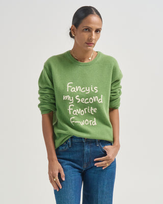 fancy word crew sweater