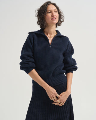 fantin long sleeve polo sweater