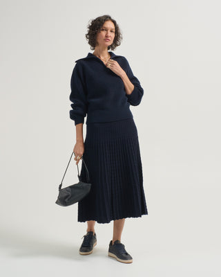 fantin long sleeve polo sweater