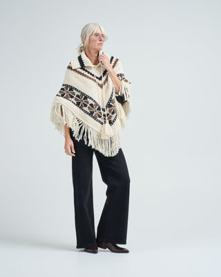 faune rawhide knit poncho