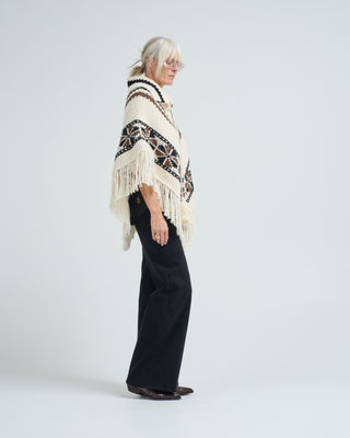 faune rawhide knit poncho