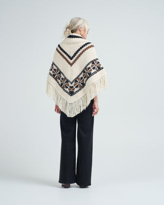 faune rawhide knit poncho