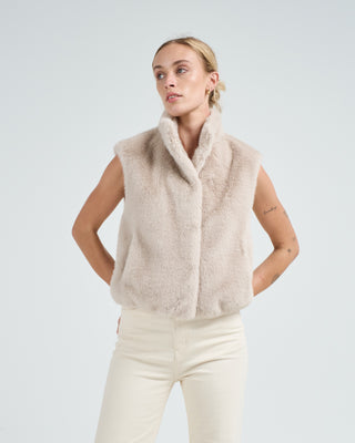 faux fur vest