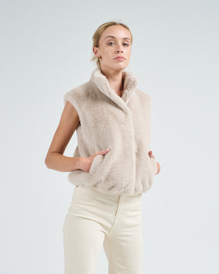 faux fur vest