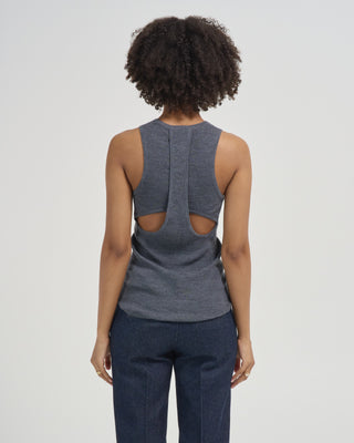 feather weight ribbed cut out tank