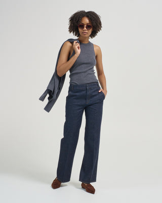 feather weight ribbed cut out tank