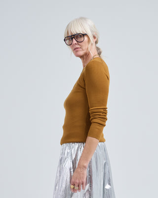 feather weight ribbed sweater crewneck pullover