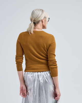 feather weight ribbed sweater crewneck pullover